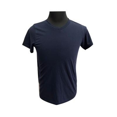95%cotton 5% spandex v collar fashion t-shirt 